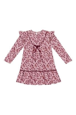 Vestido Infantil Menina Floral Laço Colorittá Rosa
