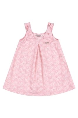 Vestido Infantil Menina Prega Colorittá Rosa