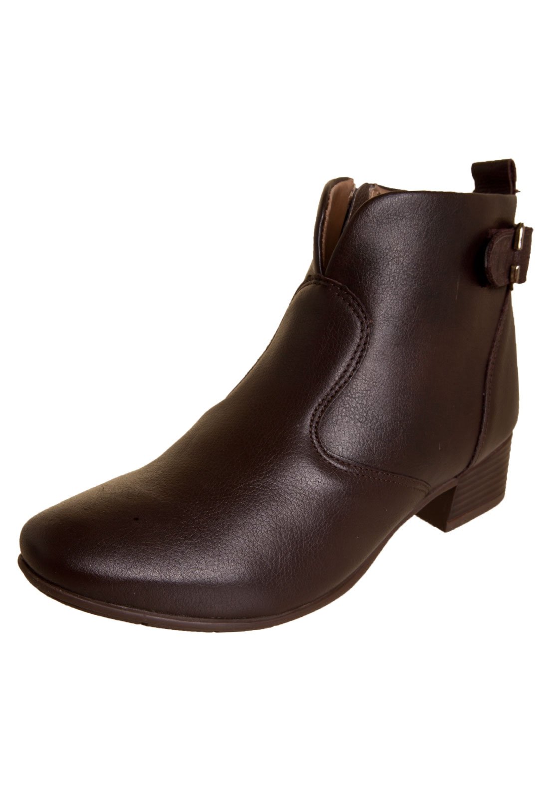 bota cano curto marrom dafiti
