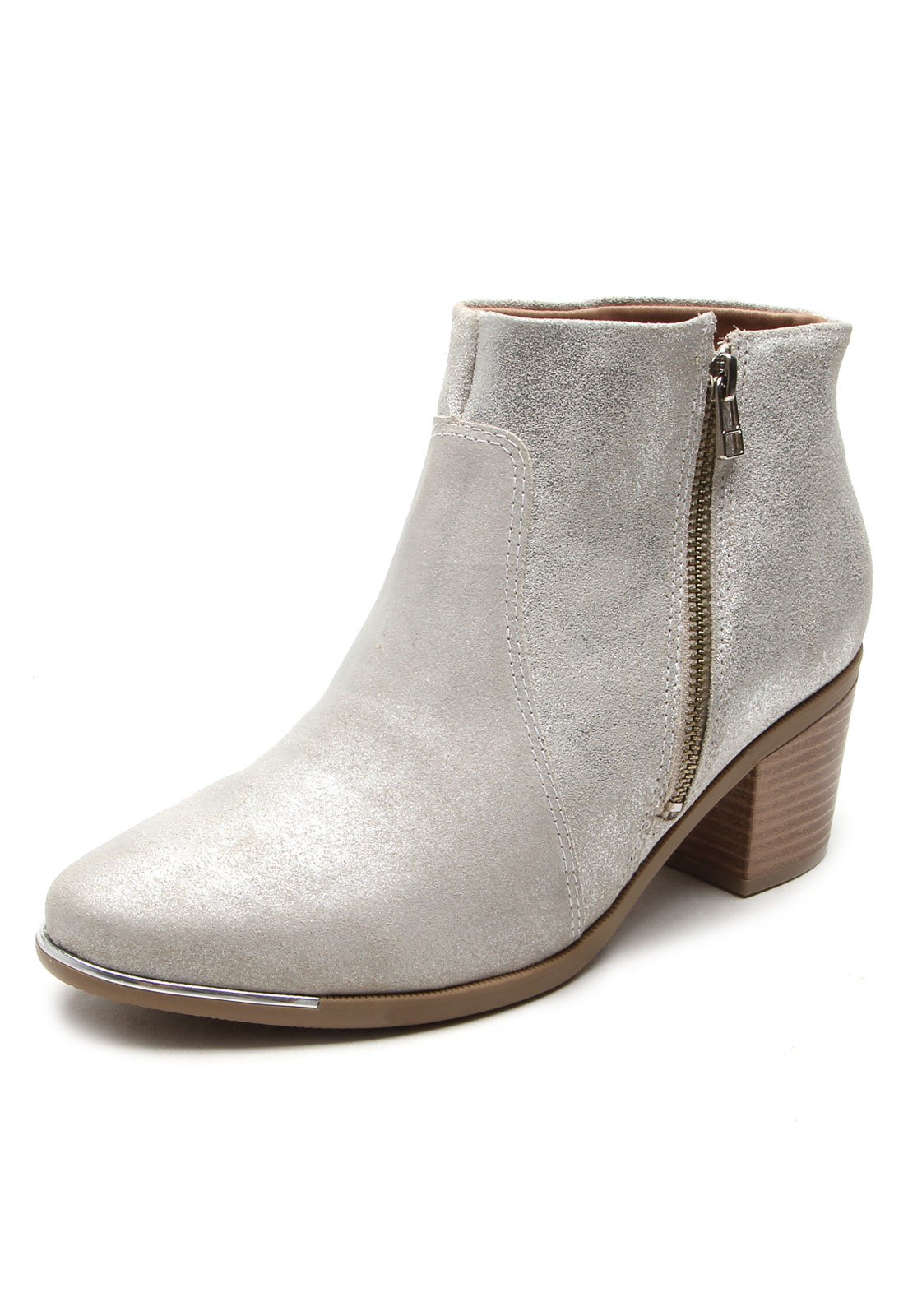 bota cinza cano curto