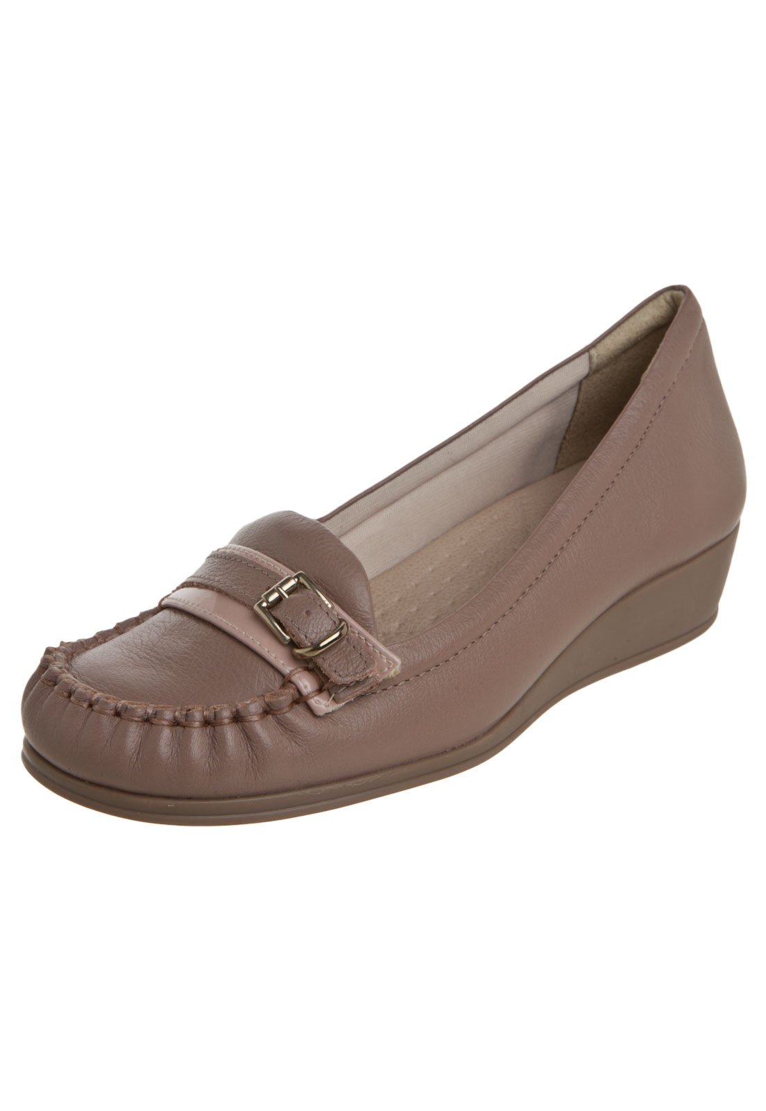 mocassim feminino anabela