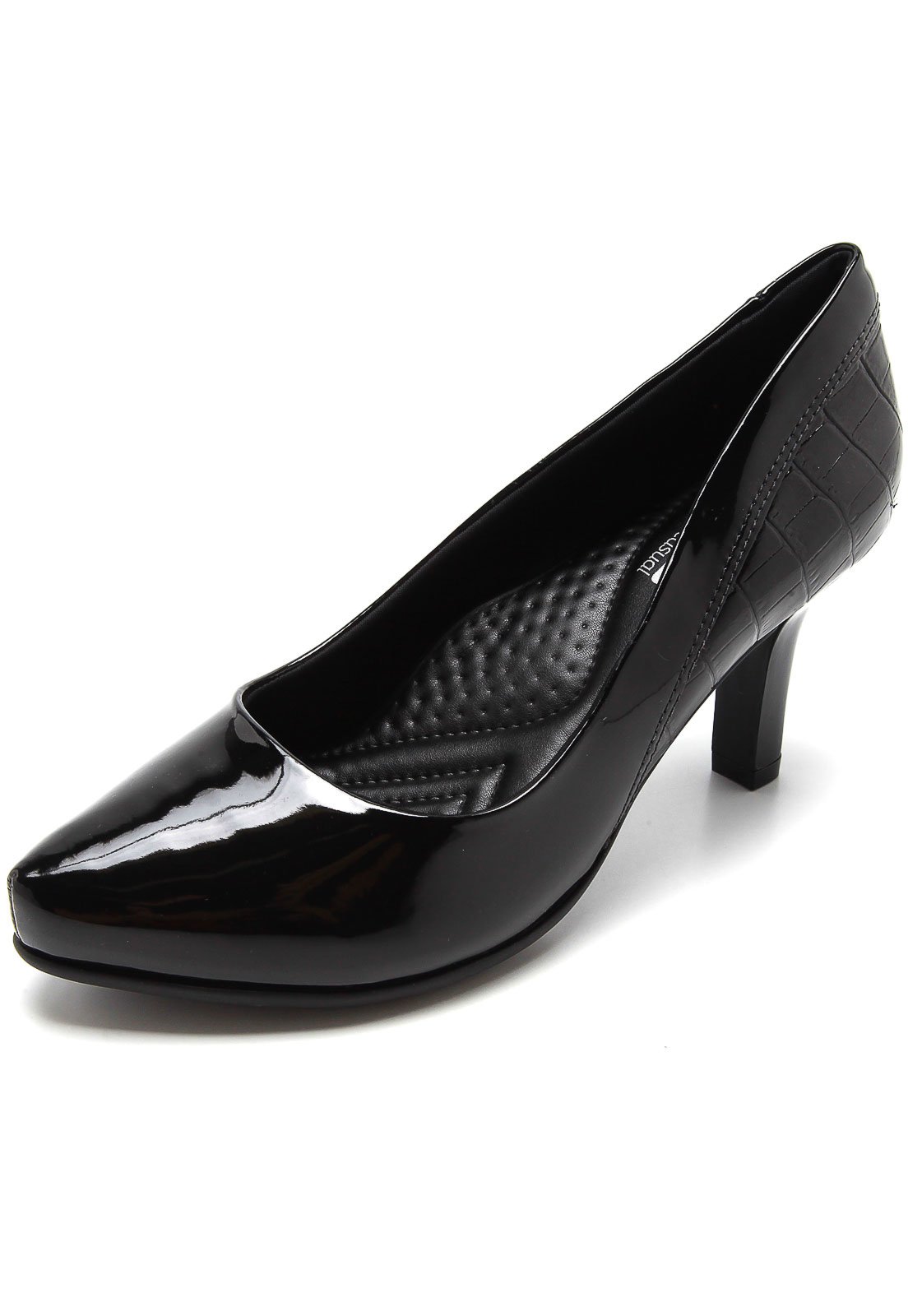 Scarpin comfortflex sales liso preto