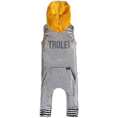 Macacão Capuz Comfy Trolei Cinza Menor preço em Macacão Capuz Comfy Trolei Cinza