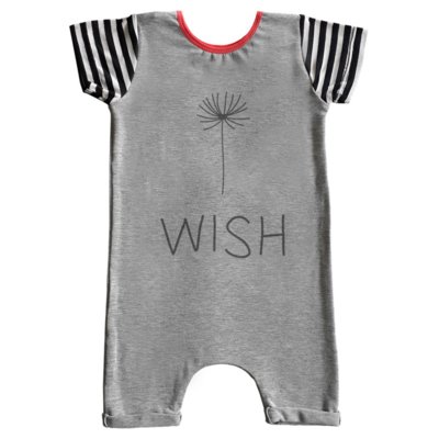 Macacão Curto Comfy Wish Cinza Menor preço em Macacão Curto Comfy Wish Cinza