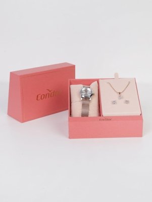 Relógio+Acessório Condor Feminino ROSE