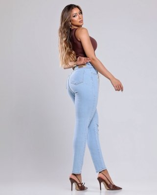 Calça Rope Media com Elastano 02404 Clara Consciência