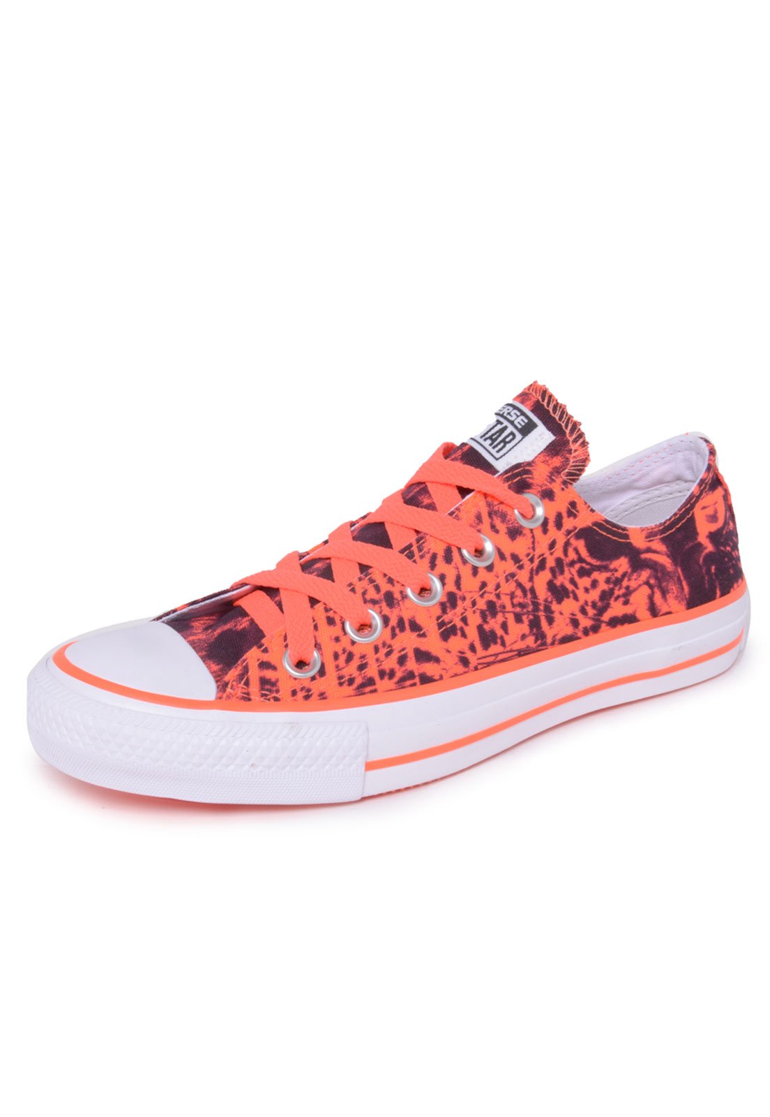 all star laranja neon