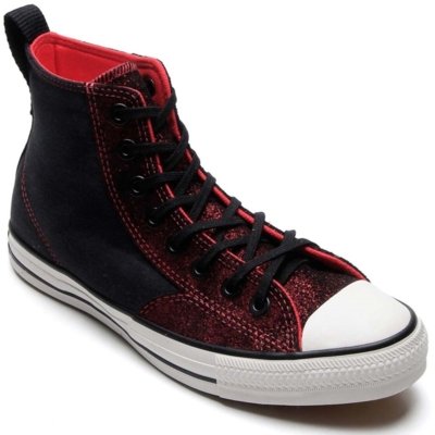 all star preto e vermelho