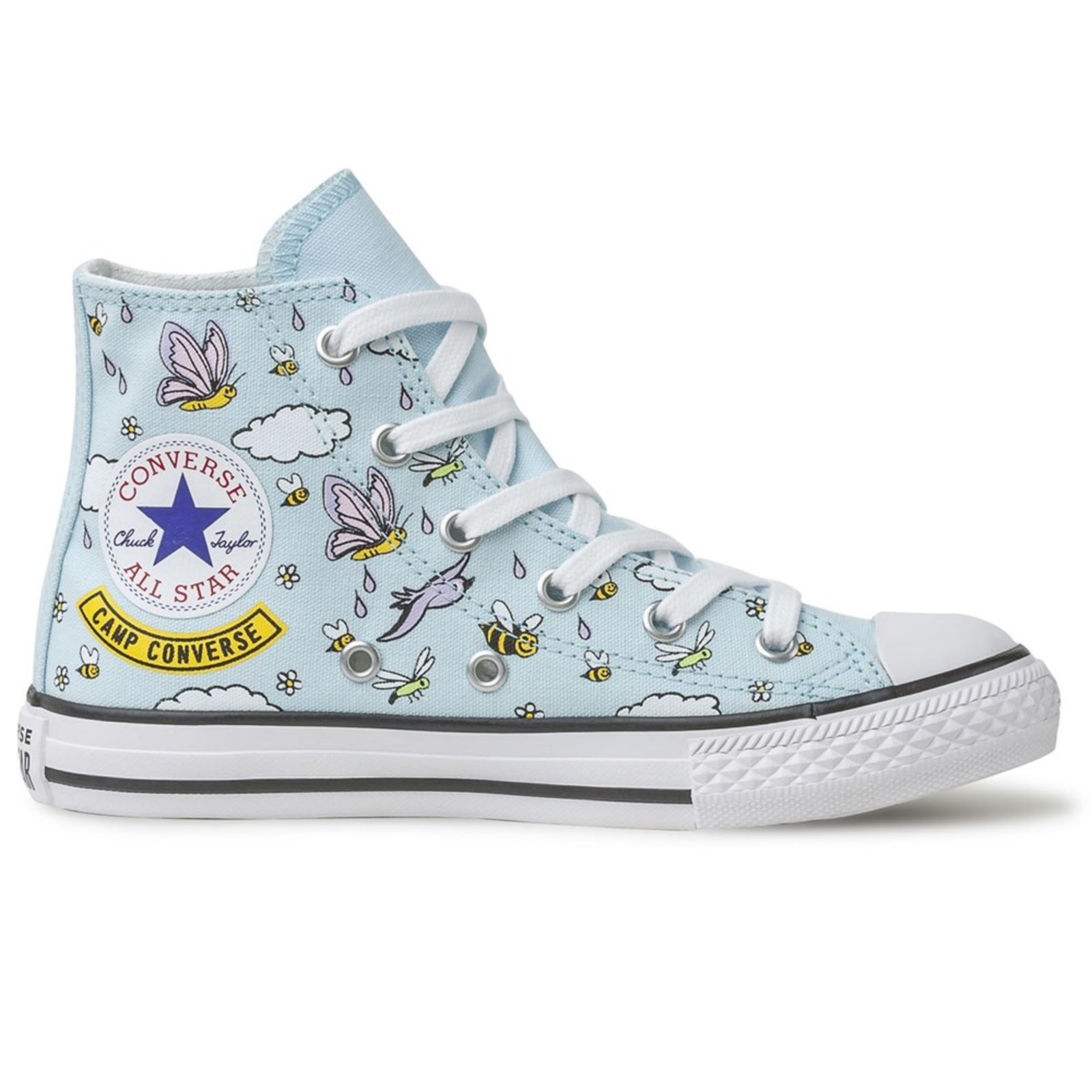 all star azul celeste cano alto