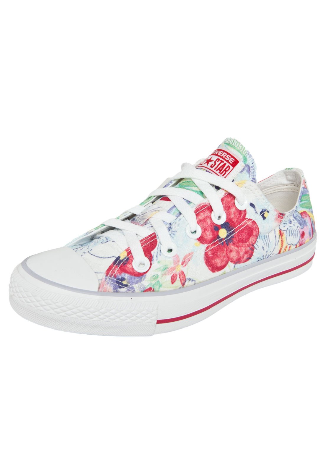 tenis all star feminino floral