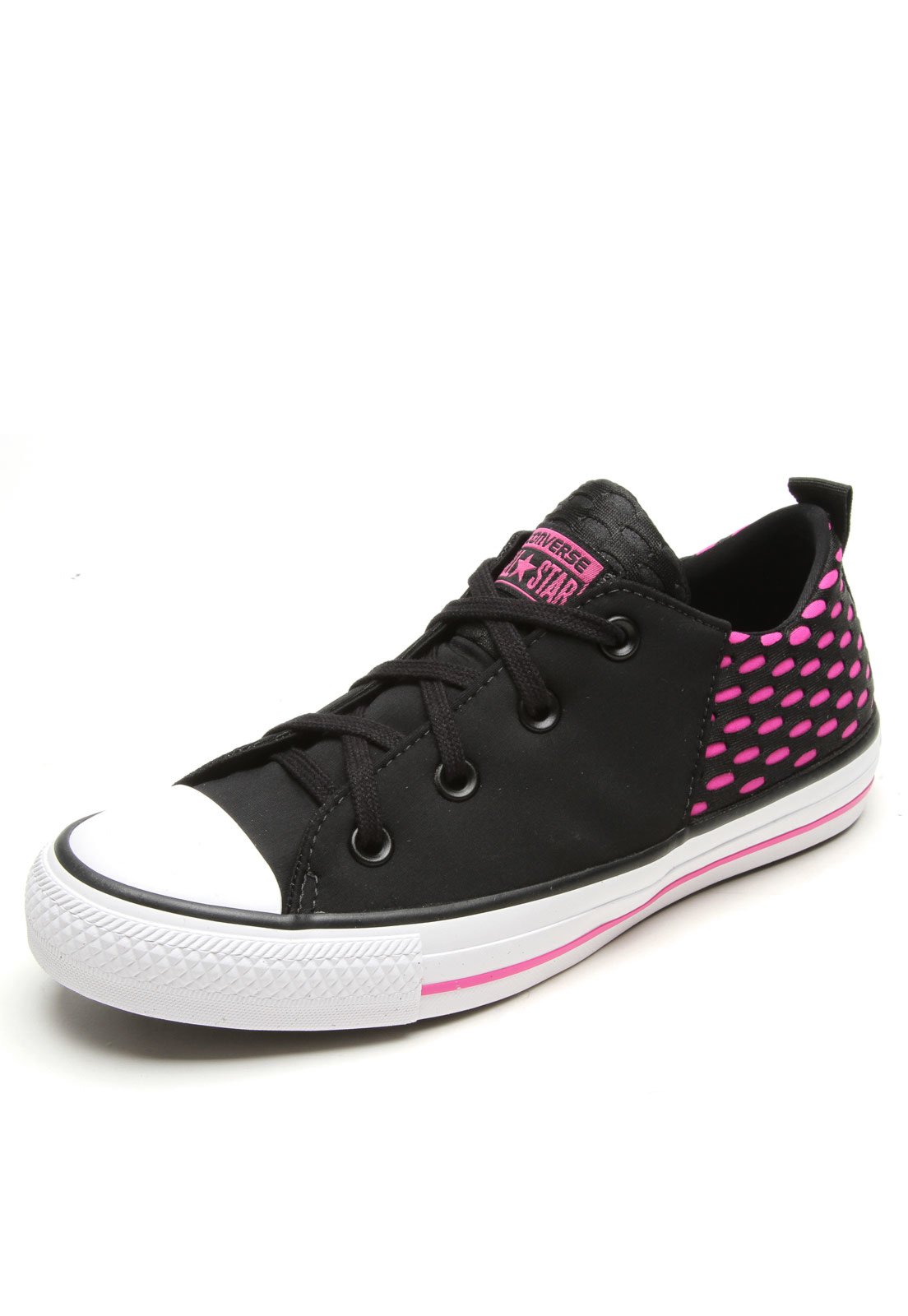 all star preto com rosa