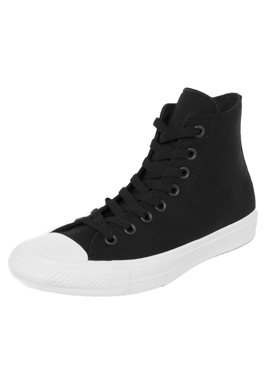 converse all star cano alto preto