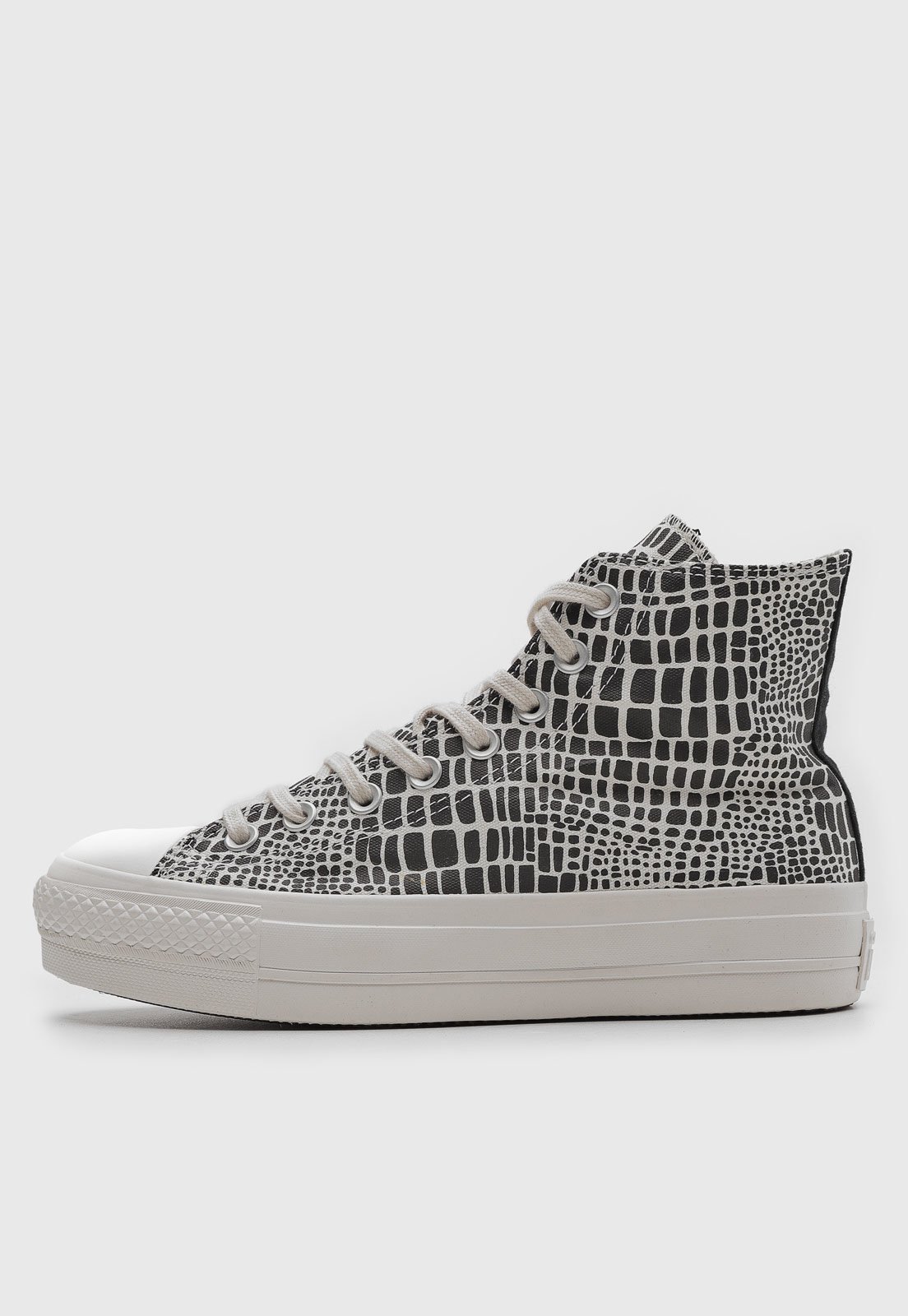 TÊNIS CONVERSE CHUCK TAYLOR ALL STAR LIFT PRETO BRANCO FEMININO