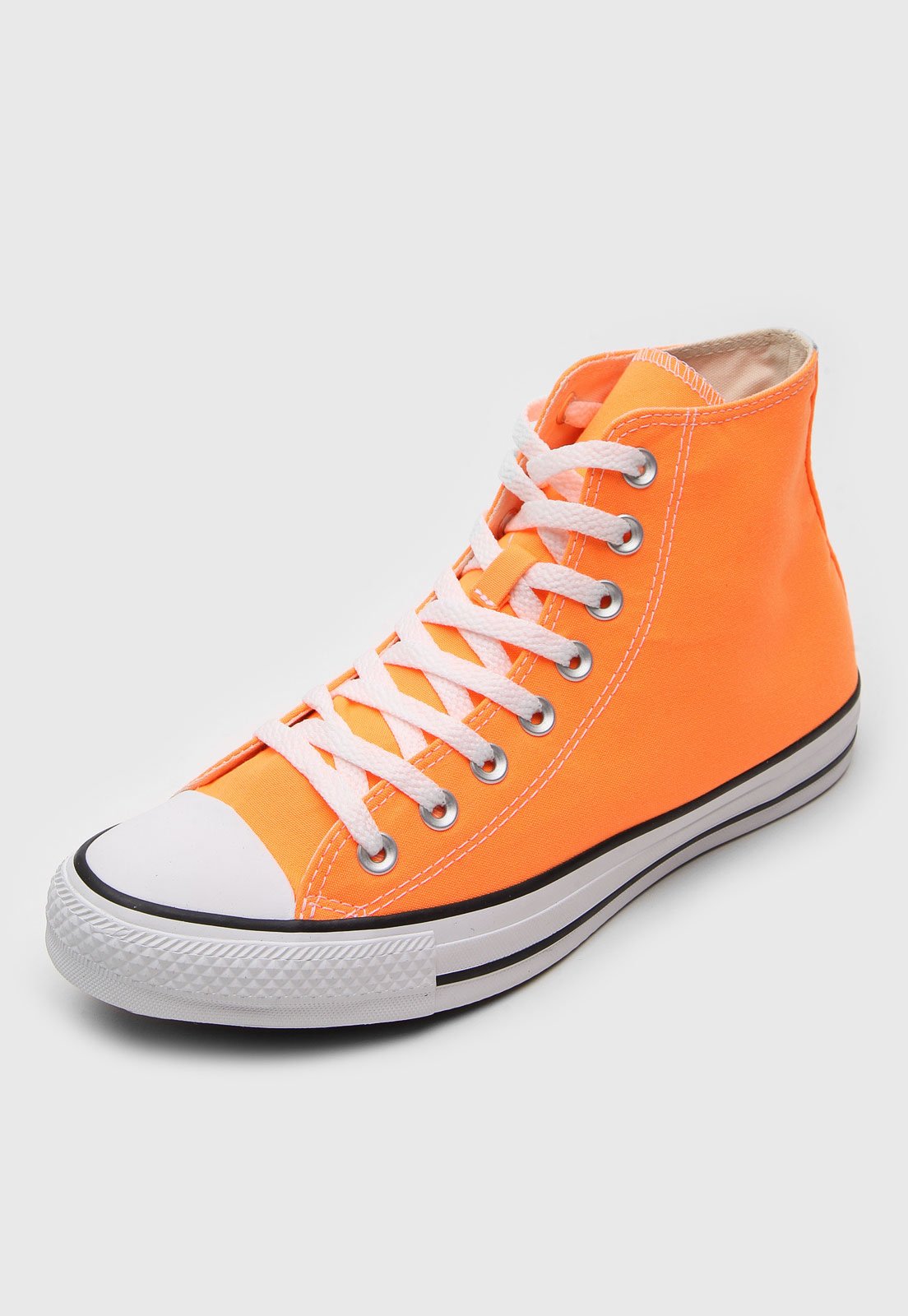 all star laranja neon