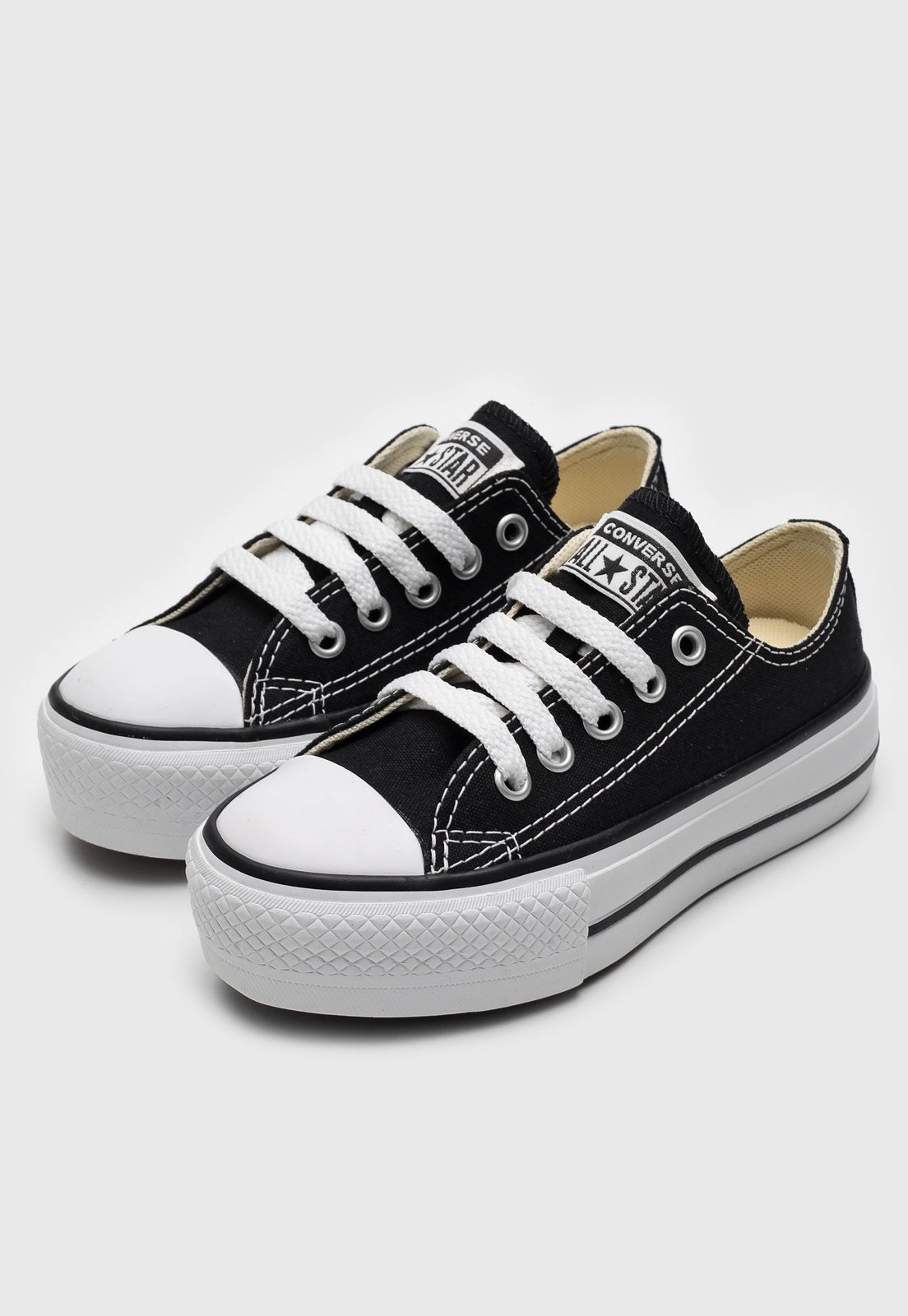 Tênis All Star Infantil Chuck Taylor Lift Plataforma - Preto