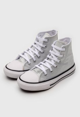 Tênis Converse All Star Chuck Taylor Cano Alto Unissex CT14620001 - Tênis  Converse All Star Chuck Taylor Cano Alto Unissex CT14620001 - Prata -  Converse All Star