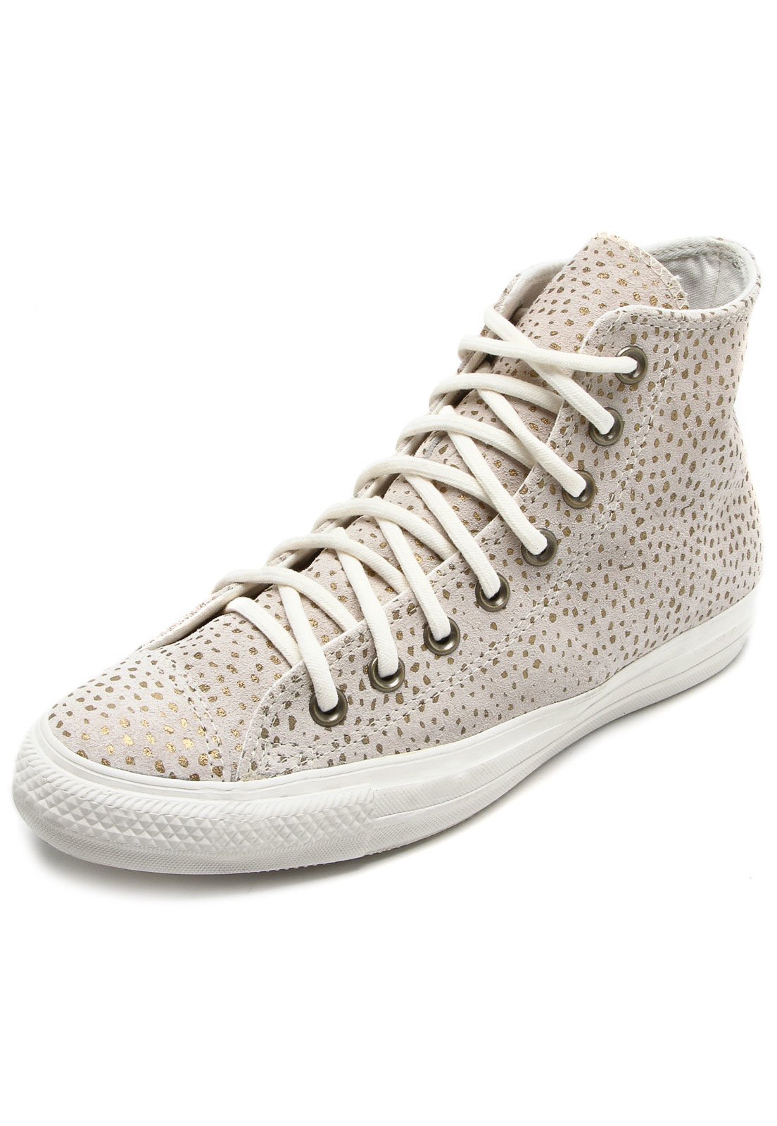 Tenis Converse Chuck Taylor All Star Bege Dourado