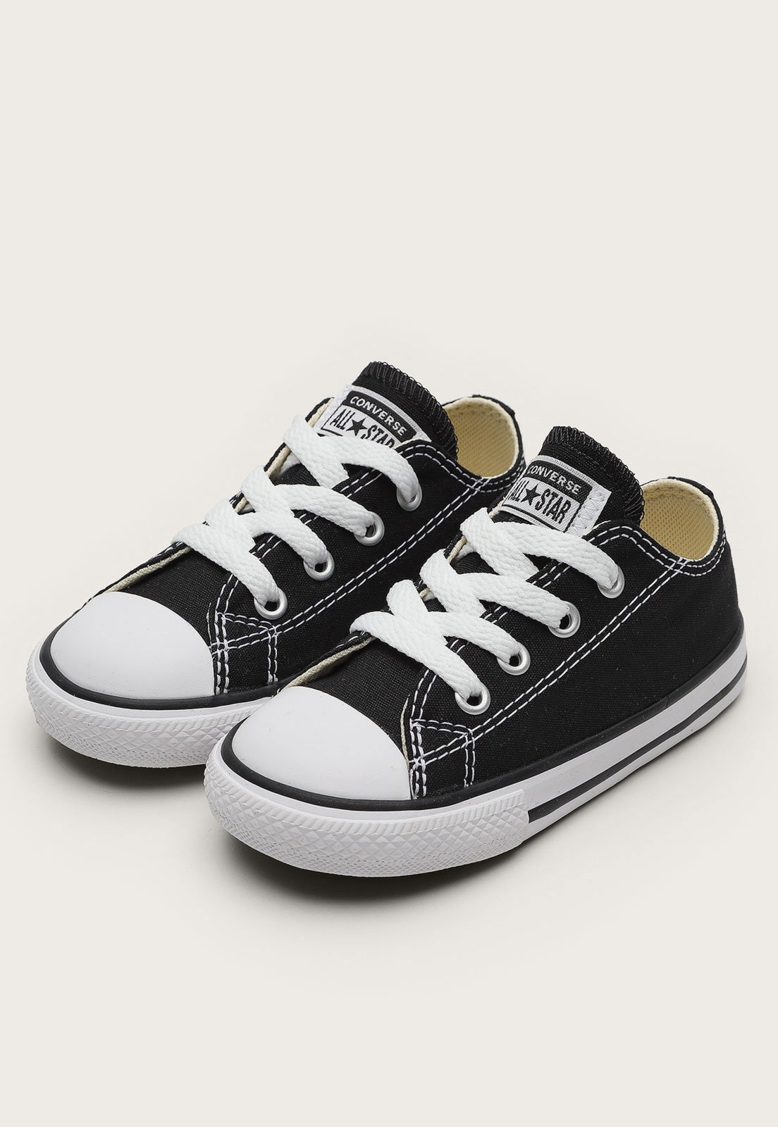 Tênis Infantil Converse All Star Preto Cano Baixo (18 ao 25