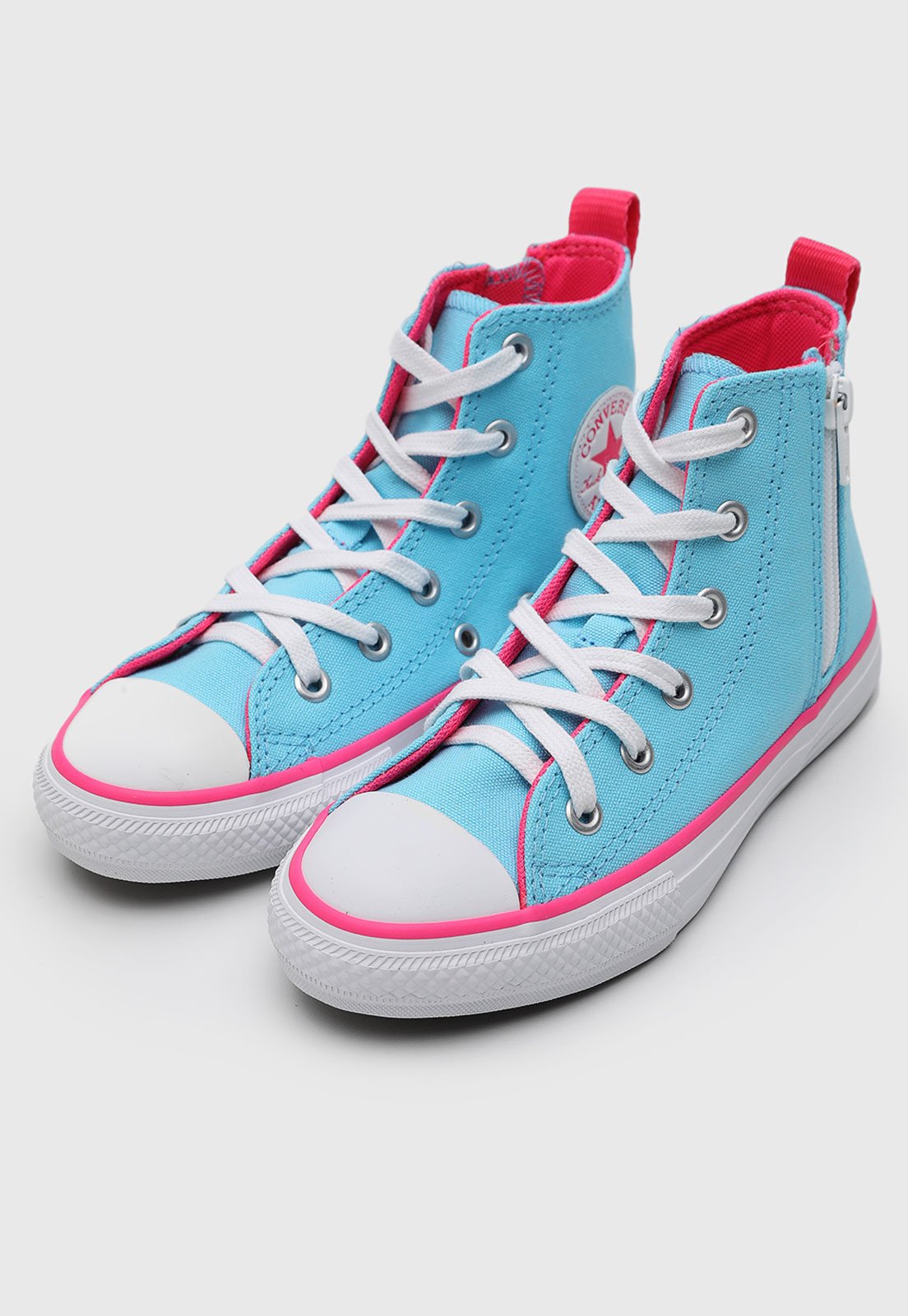 Tênis Infantil Converse All Star Chuck Taylor Cano Alto Branco