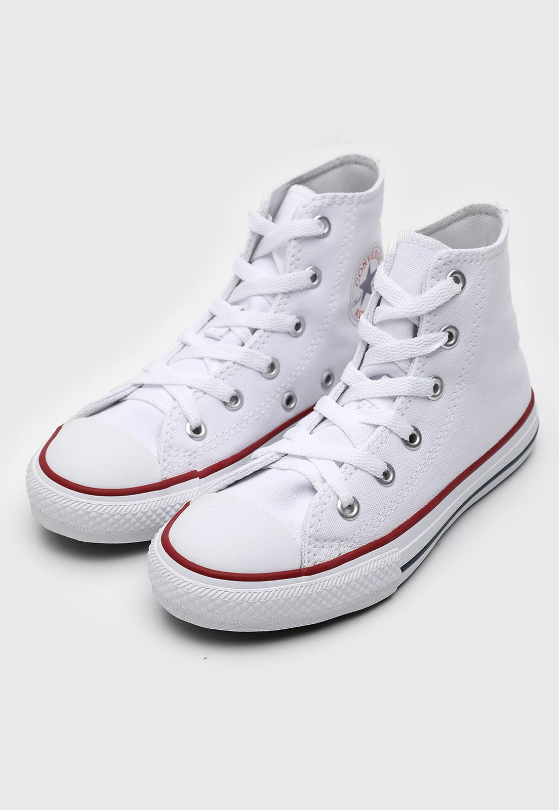 Tênis Infantil Converse All Star Chuck Taylor Cano Alto Branco