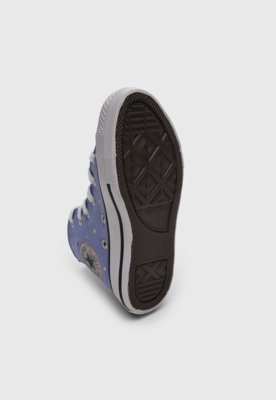 Tênis Converse Cano Alto All Star Poá Roxo