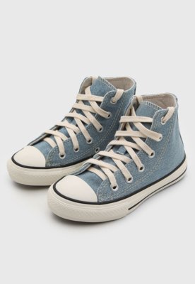 Tênis Inafntil Converse Chuck Taylor All Star Denim Azul