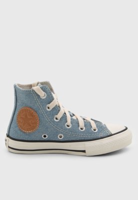 Tênis Inafntil Converse Chuck Taylor All Star Denim Azul
