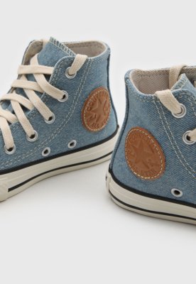 Tênis Inafntil Converse Chuck Taylor All Star Denim Azul