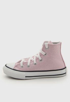 Tênis Infantil Converse All Star Cano Médio Chuck Classic Rosa