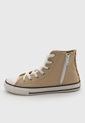 Tênis Infantil Converse Cano Alto Bege