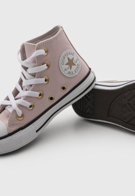 Tênis Infantil Converse Cano Alto Rosa