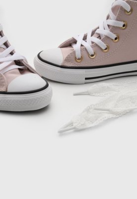 Tênis Infantil Converse Cano Alto Rosa