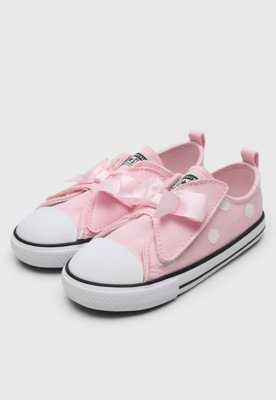 Tênis Infantil Converse Chuck Taylor All Star Laço Rosa
