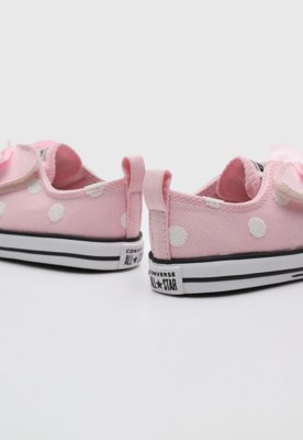 Tênis Infantil Converse Chuck Taylor All Star Laço Rosa