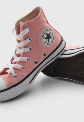 Tênis Infantil Converse Chuck Taylor Cano Alto Rosa