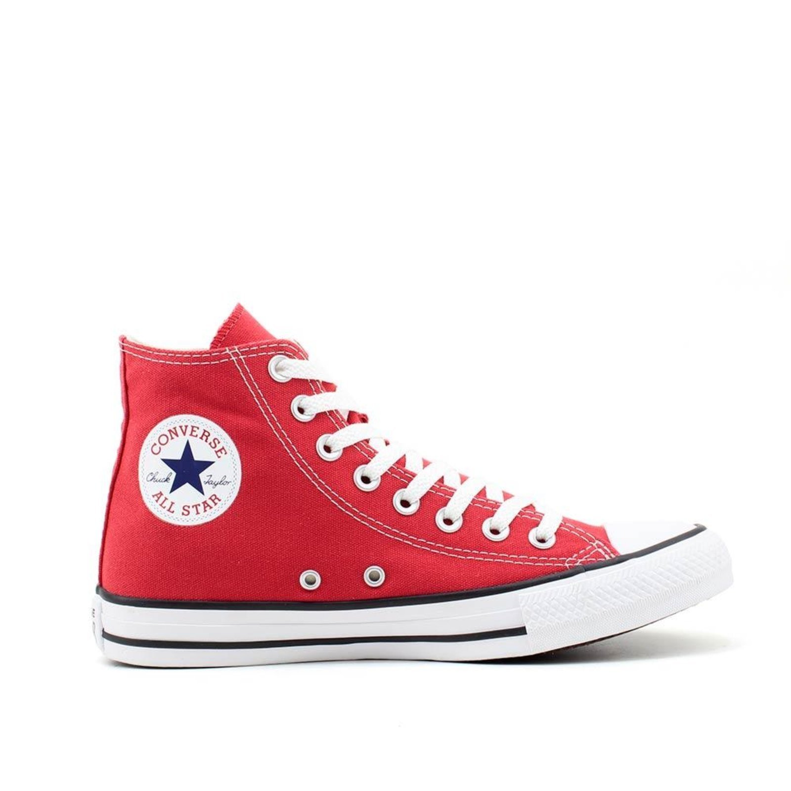 all red high top converse