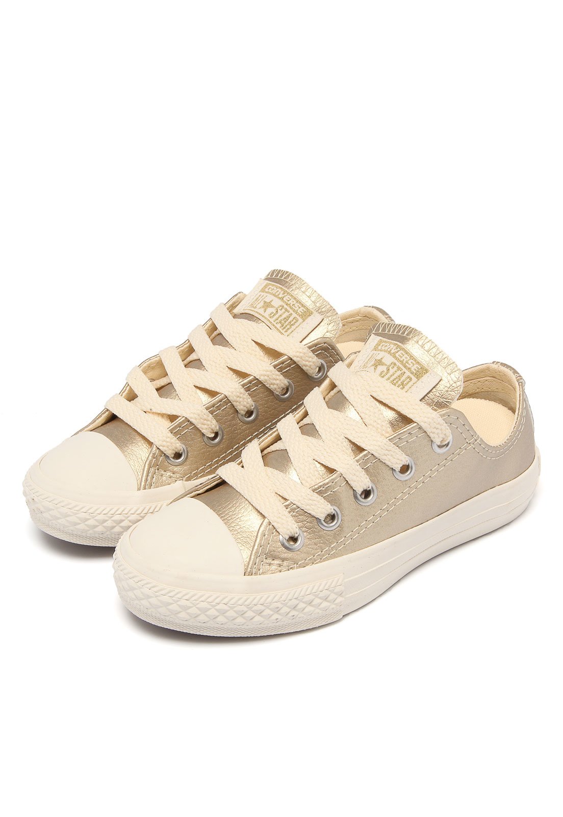 Tenis converse hot sale dourado