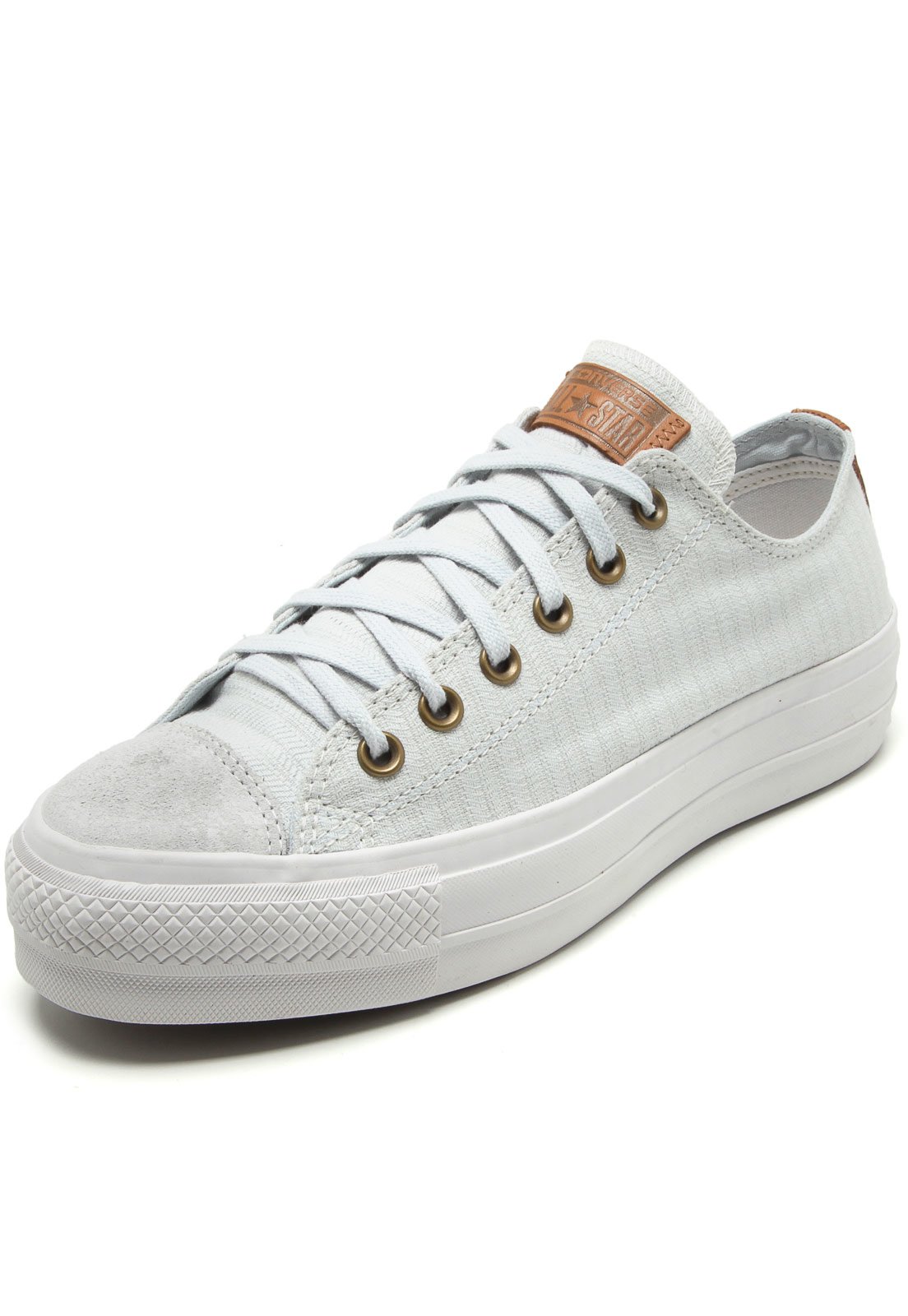 Tênis converse chuck taylor cheap all star platform cinza