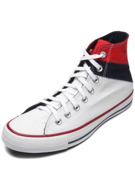 Tênis Converse Chuck Taylor Branco/Azul-Marinho Menor preço em Tênis Converse Chuck Taylor Branco/Azul-Marinho