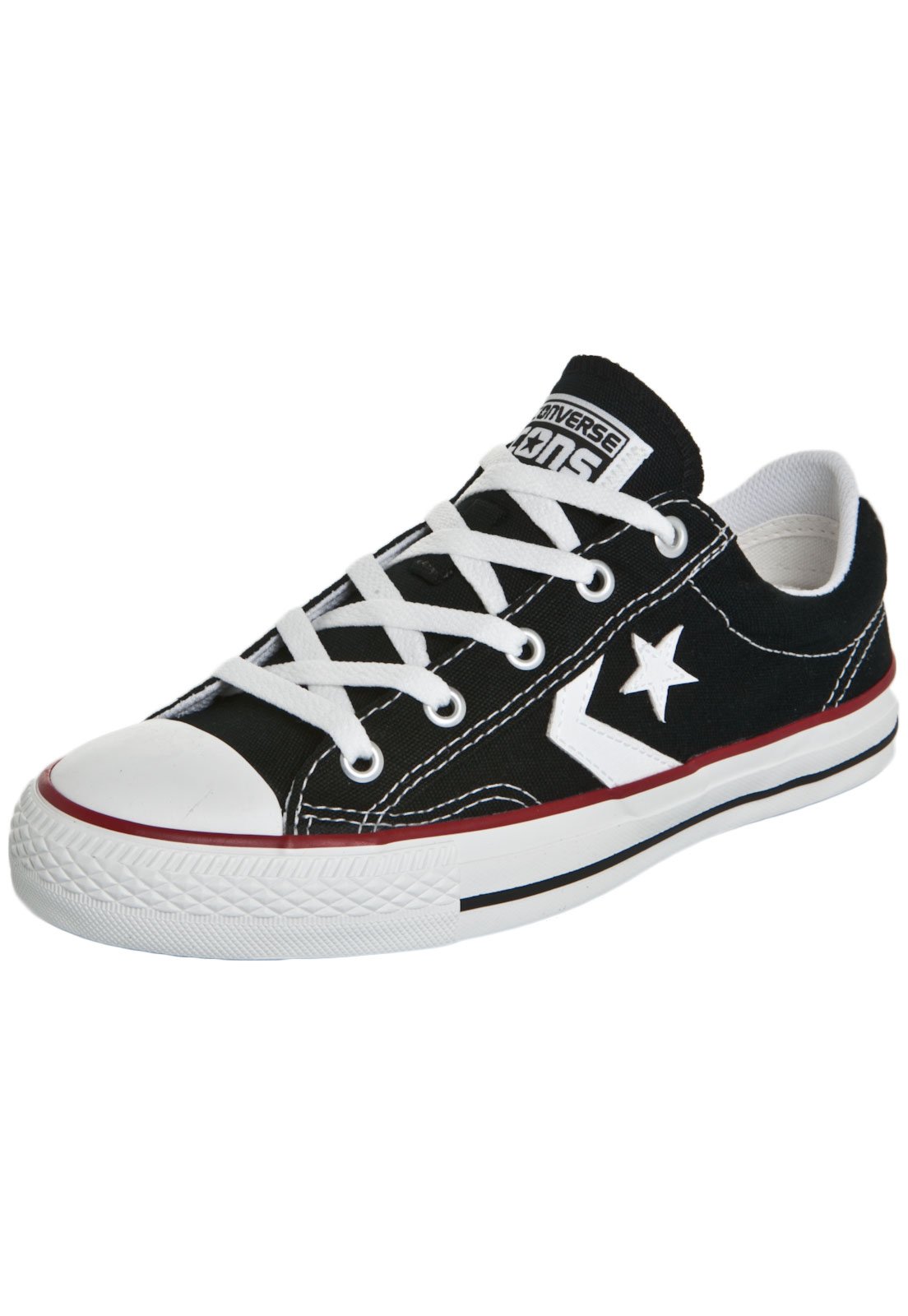 Tênis converse star hot sale player ox preto