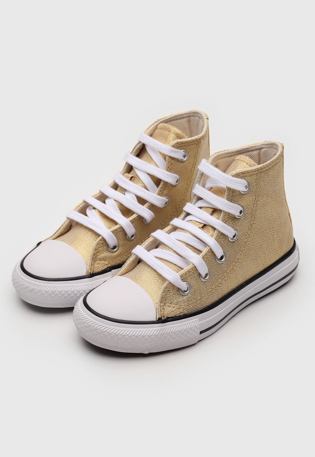 Tenis all star sales dourado infantil