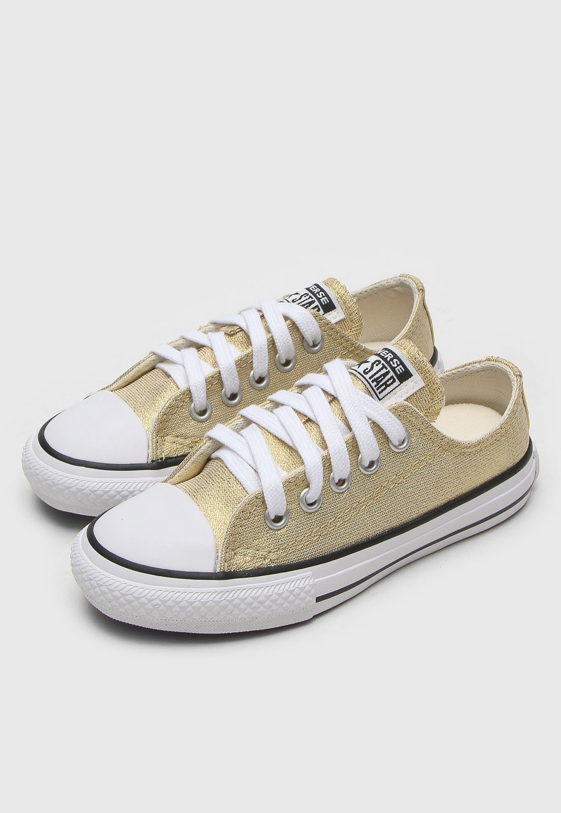 Tenis all sale star converse dourado