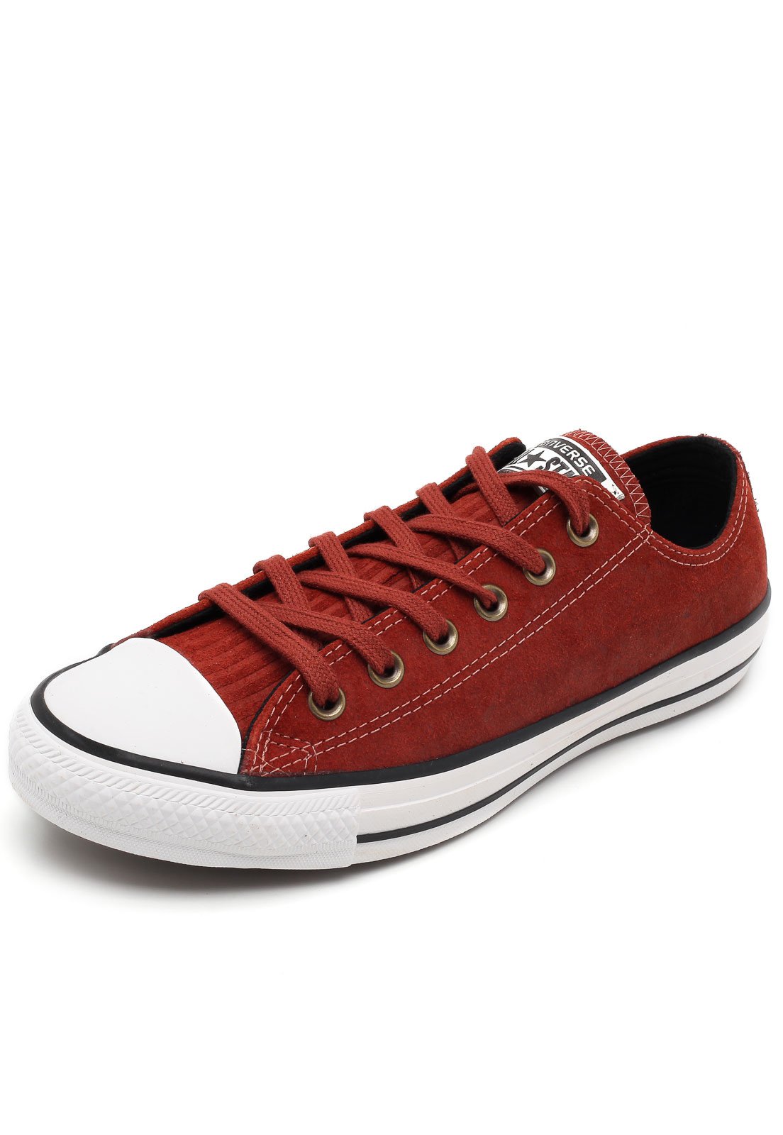 All star converse cheap couro vermelho