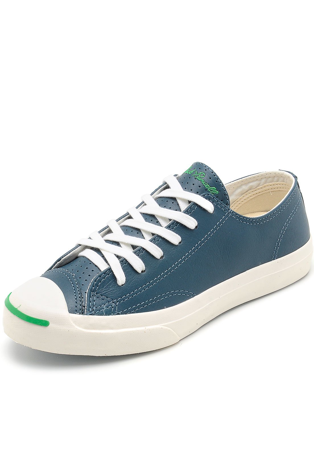 Tenis Couro Converse Jack Purcell Azul Compre Agora Dafiti Brasil