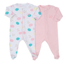 Kit Macacão Coquelicot 2 Peças Com Zíper Rosa/Elefantinho Menor preço em Kit Macacão Coquelicot 2 Peças Com Zíper Rosa/Elefantinho