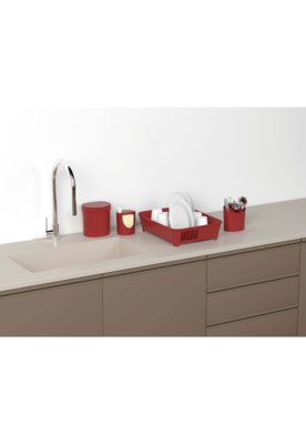 Kit 4pçs Organizando Sua Pia Vermelho Coza é boa?
