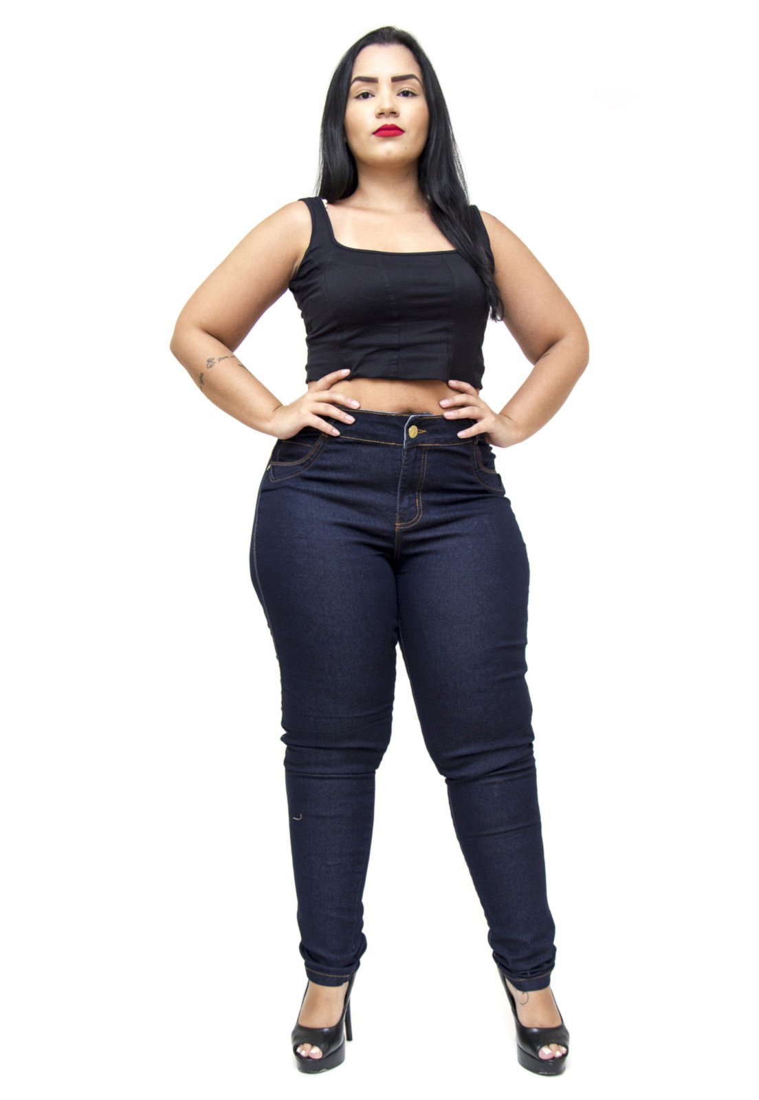 calça jeans plus size credencial