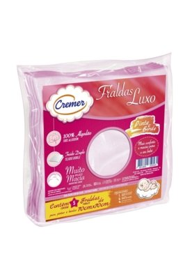 Fraldas de Pano Cremer Luxo Pinte e Borde Menina 5 Pçs Rosa Menor preço em Fraldas de Pano Cremer Luxo Pinte e Borde Menina 5 Pçs Rosa