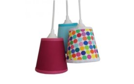 Lustre Pendente Cacho Poá Crie Casa Colorido Menor preço em Lustre Pendente Cacho Poá Crie Casa Colorido