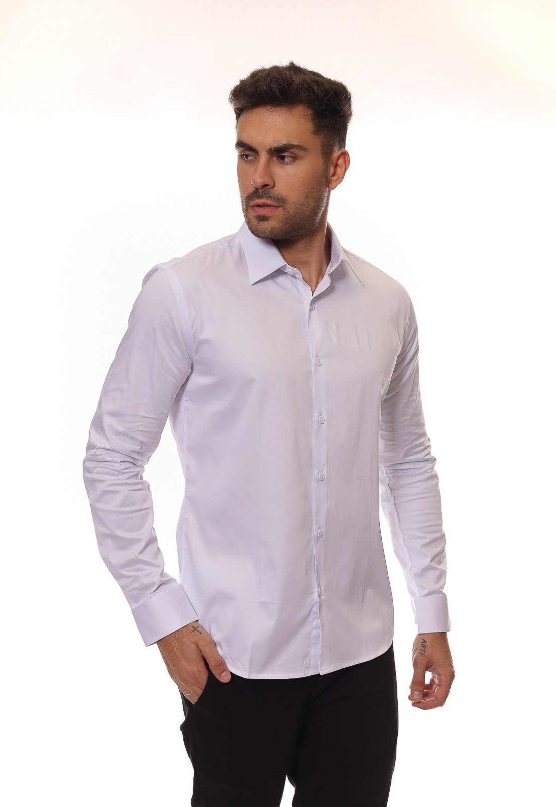 Camisa Masculina Manga Longa Crocker